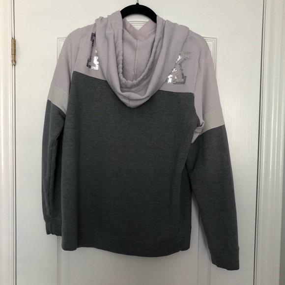 Pink and grey hooded sweatshirt - Picture 2 of 2